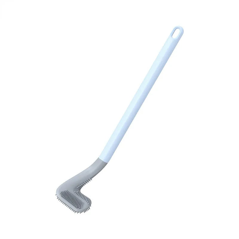 Effektive Toilettenbürste mit TPR-Kopf für hygienische Tiefenreinigung unter dem Rand.