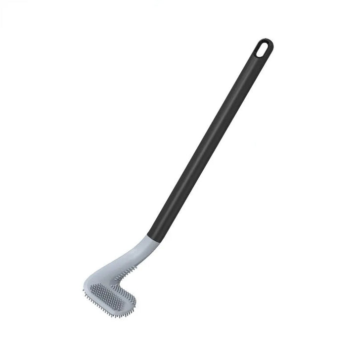 TPR-Toilettenbürste, L-Form, bohrfrei, mit Halter für hygienische Badreinigung & Sauberkeit.