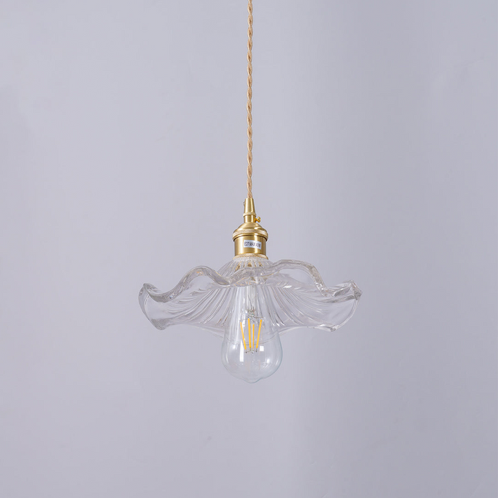 Hochwertige Dekolampe, Hibiskus Pendelleuchte mit warmweißem LED-Licht, elegant & modern.