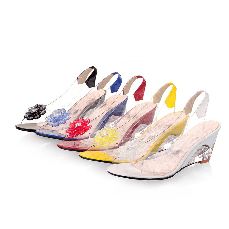 Damen Glitzernde Keilsandaletten Sofia mit elegantem Keilabsatz & Glitzer, perfekt für Sommer & festliche Anlässe.