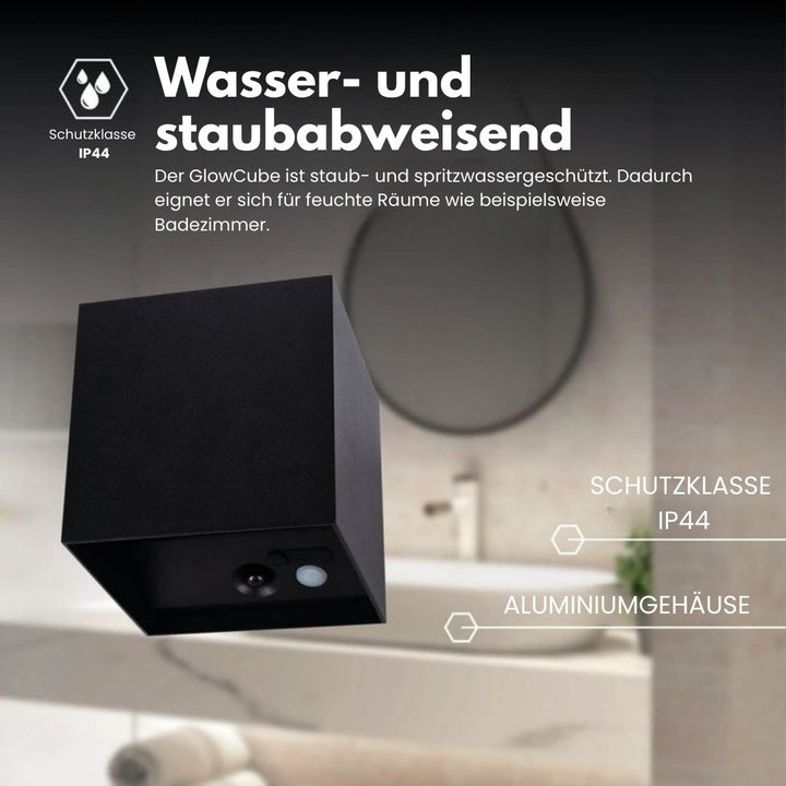 Kabellose LED Wandleuchte mit langlebigem Akku, mobil einsetzbar, perfekt für Orte ohne Steckdose.