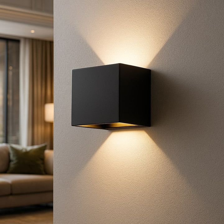 Kabellose LED Wandleuchte, modern, dimmbar, mit Akku & Bewegungssensor für Innen- & Außenbereich.