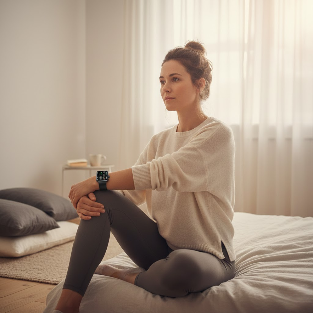 Eleganter Fitness-Tracker mit Touchscreen-Uhr für Damen & Herren. Überwacht Herzfrequenz & Aktivitäten.