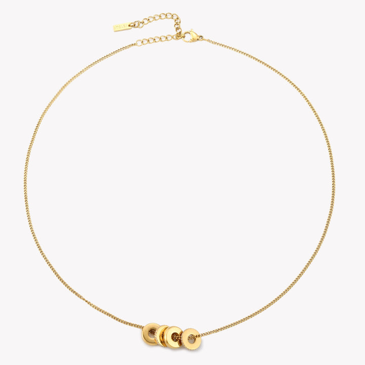 Schimmernde Damen Halskette mit mehreren Zirkon-Anhängern, wasserfester & hautverträglicher Schmuck.