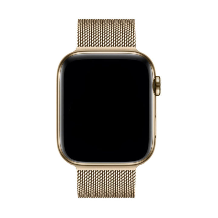 Verstellbares Unisex Milanaise Uhrenarmband aus Edelstahl für Apple Watch, hautfreundlich.