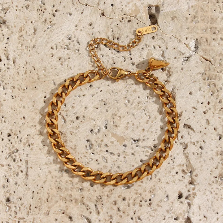 Exklusives Damen Herz Schmuck Armband Set. Ein zeitloses Accessoire und bedeutungsvolles Geschenk für besondere Anlässe.