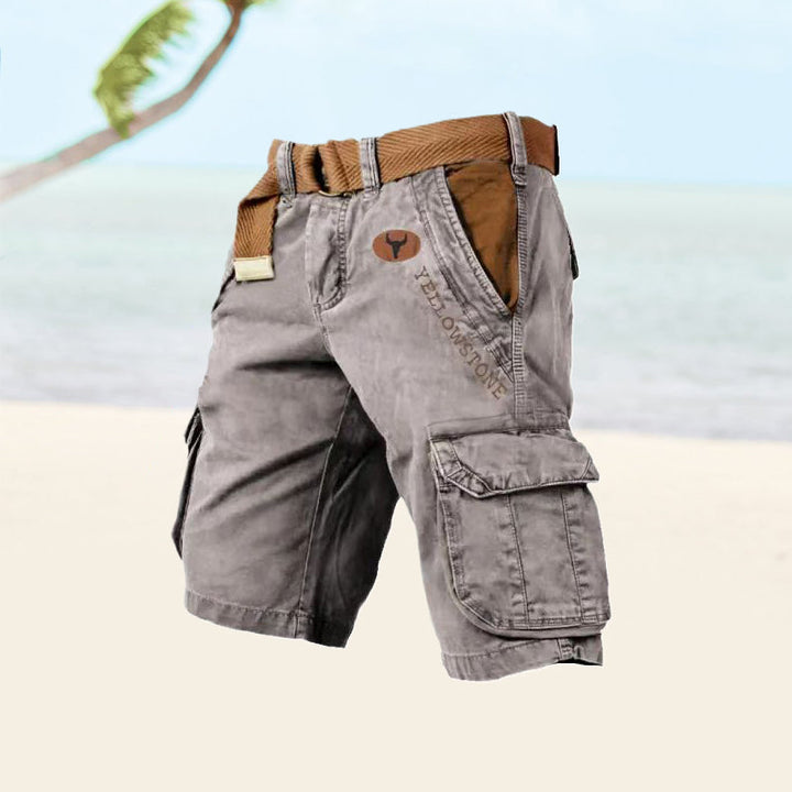 Aktive Herren Cargo-Shorts für Wandern & Freizeit. Strapazierfähige kurze Hose mit Seitentaschen & Komfort.