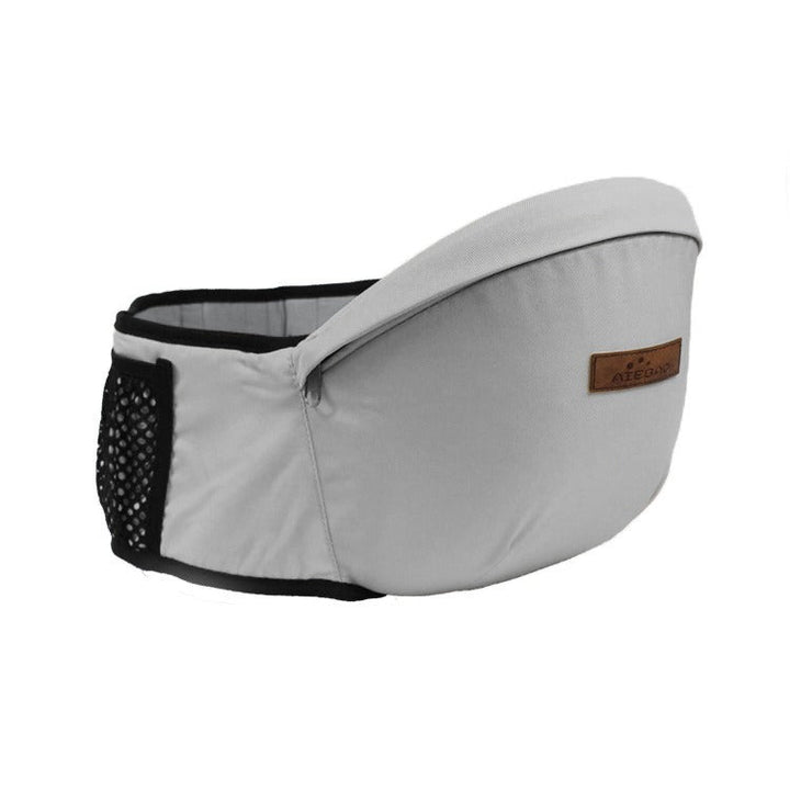 Hochwertige ergonomische Babytrage mit Hüftgurt; fördert die gesunde Haltung von Baby und Eltern.