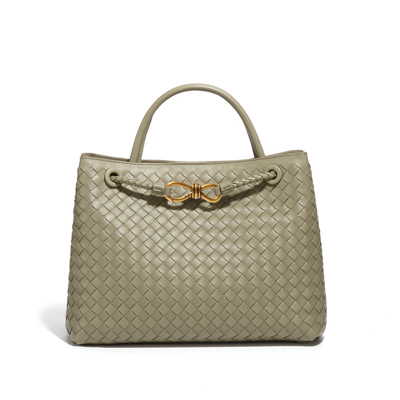 Geflochtene Damen Handtasche Ruby aus hochwertigem veganem Leder. Die perfekte stilvolle Alltagstasche.