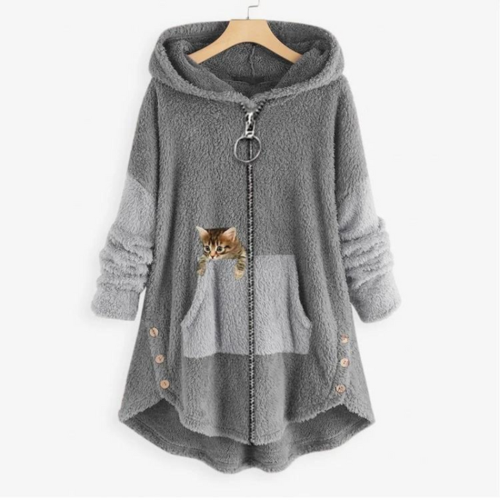 Damen Kuscheliger Winter Hoodie, ultra-weich & warm. Perfekt für kalte Tage und entspannte Freizeit.