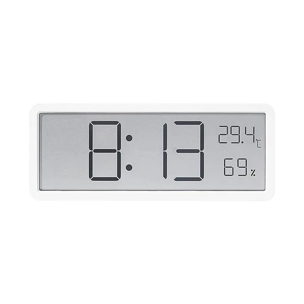 Vielseitige digitale LED-Uhr mit Thermometer, Hygrometer und großem Display. Ideal als Tisch- oder Wanduhr.