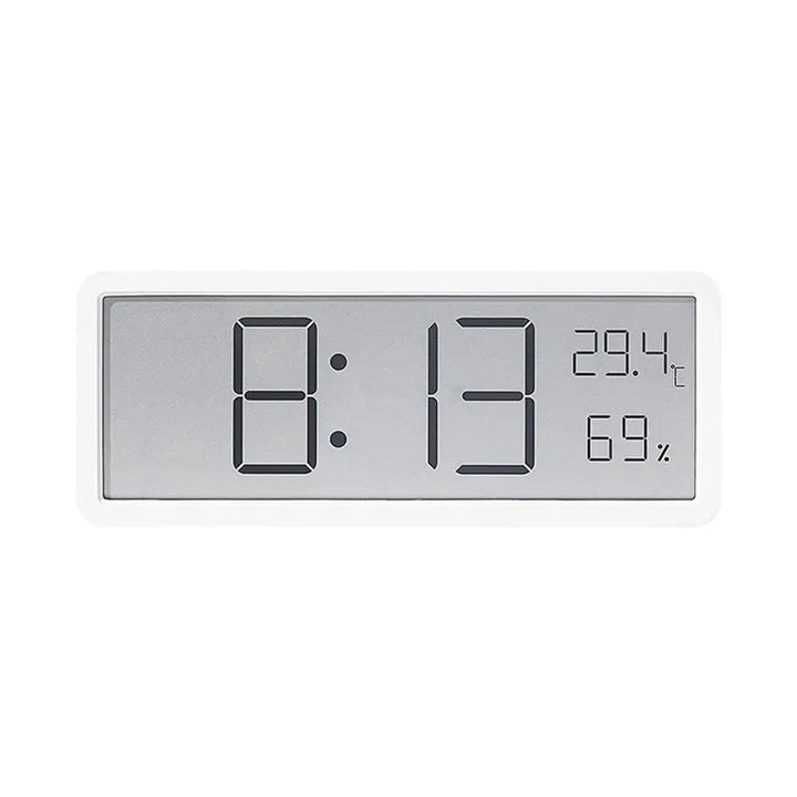 Vielseitige digitale LED-Uhr mit Thermometer, Hygrometer und großem Display. Ideal als Tisch- oder Wanduhr.