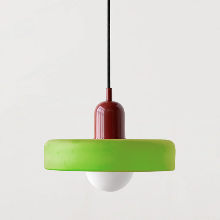 Innenbeleuchtung: Pendelleuchte, Buntglas, Bauhaus, für ein stilvolles Ambiente.