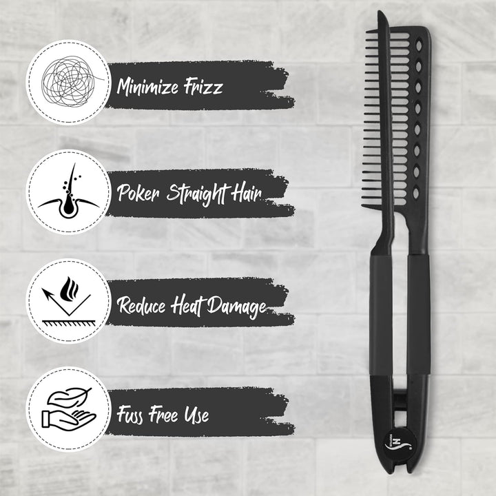 Premium Glättungsbürste & Föhnkamm für glattes Haar. Ultimatives Haartool für Unisex Styling & Haarpflege.