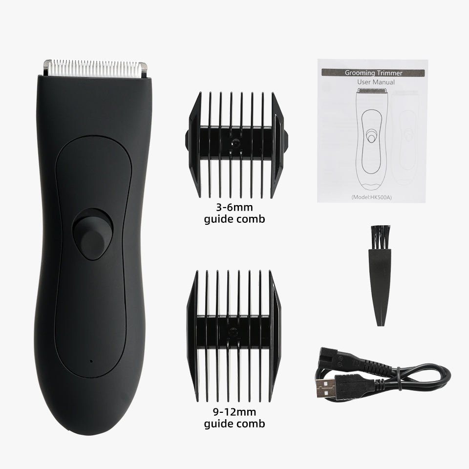Wasserfester Körperhaartrimmer mit USB-Ladefunktion. Perfekt für Damen & Herren, sicher & effektiv.