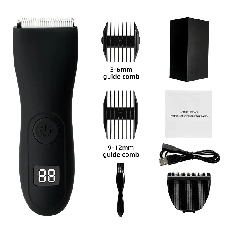Leistungsstarker Trimmer für Körperhaarentfernung. Geeignet für Damen, Herren & alle Körperbereiche.