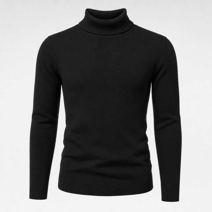 Eleganter Damen Harlow Rollkragenpullover aus weichem Strick. Modisches Langarm-Oberteil für Herbst- & Wintermode.
