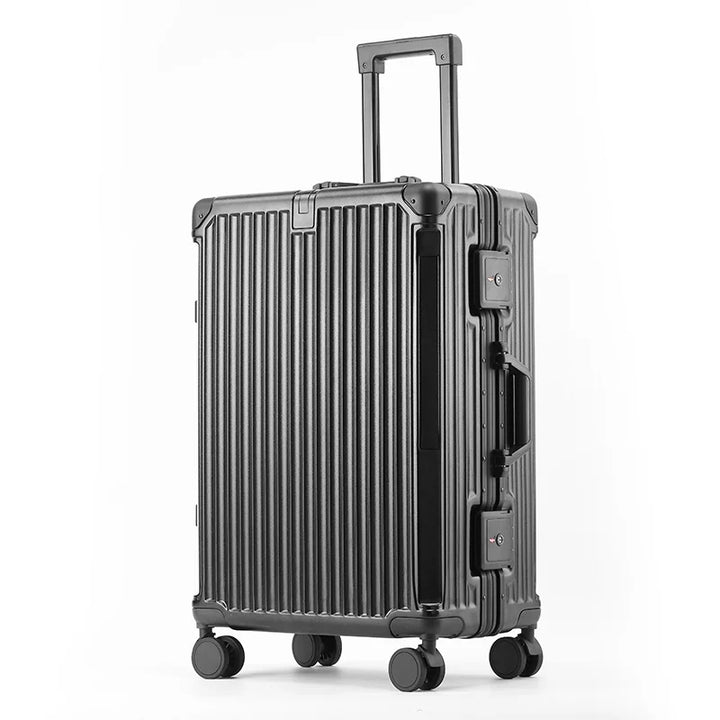 Hartschalenkoffer Tallinn, bereit für die Reise. Robustes Gepäck mit Aluminiumrahmen & TSA-Schloss für sicheres Reisen.