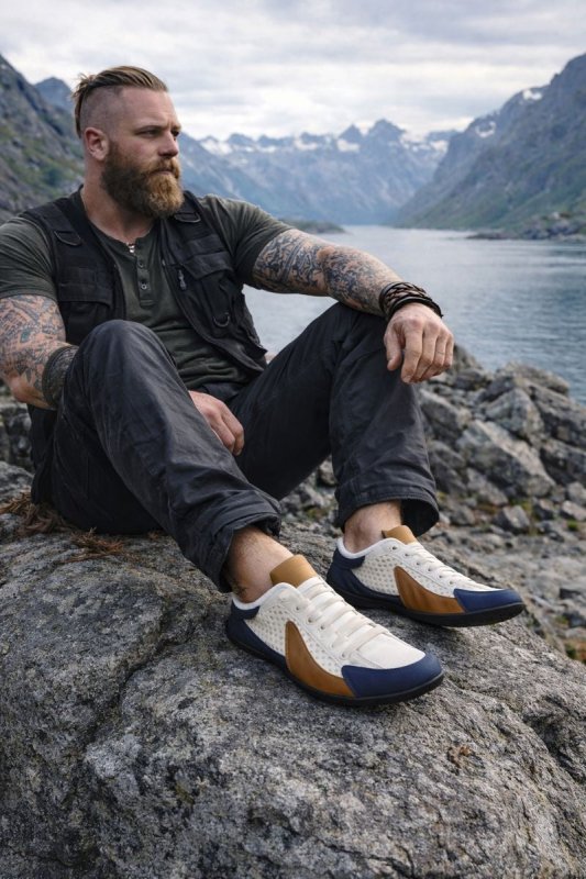 Modernes Design: Herren Slipper Sneaker mit offener Ferse, ein stilvoller Komfortschuh für den Alltag.