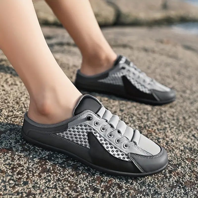 Herren Bequemschuh: Slip-On Sneaker mit offener Ferse, ideal für schnellen Komfort und stilvolle Freizeit.