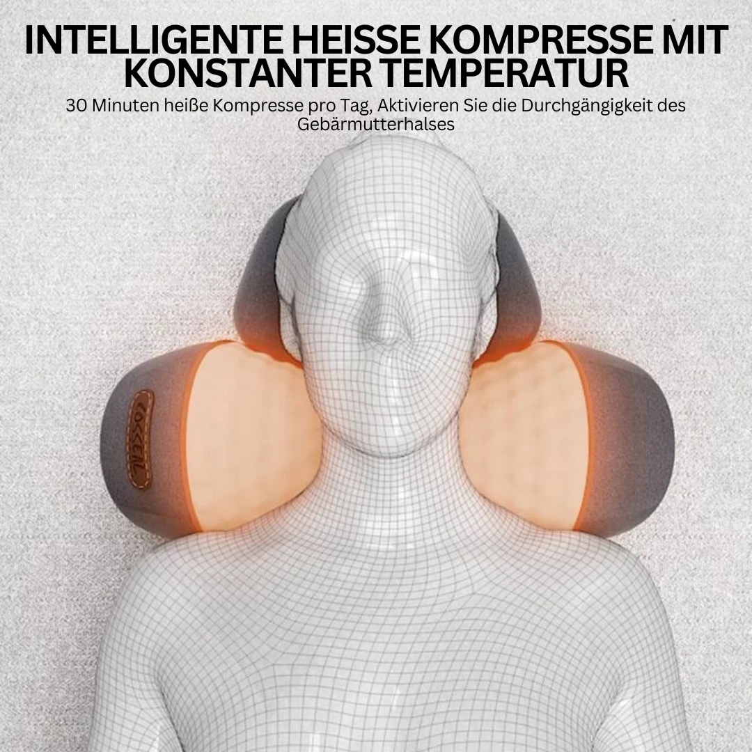Weiches Nackenwärmekissen lindert Verspannungen im Nacken. Unterstützt Entspannung und Pflege.