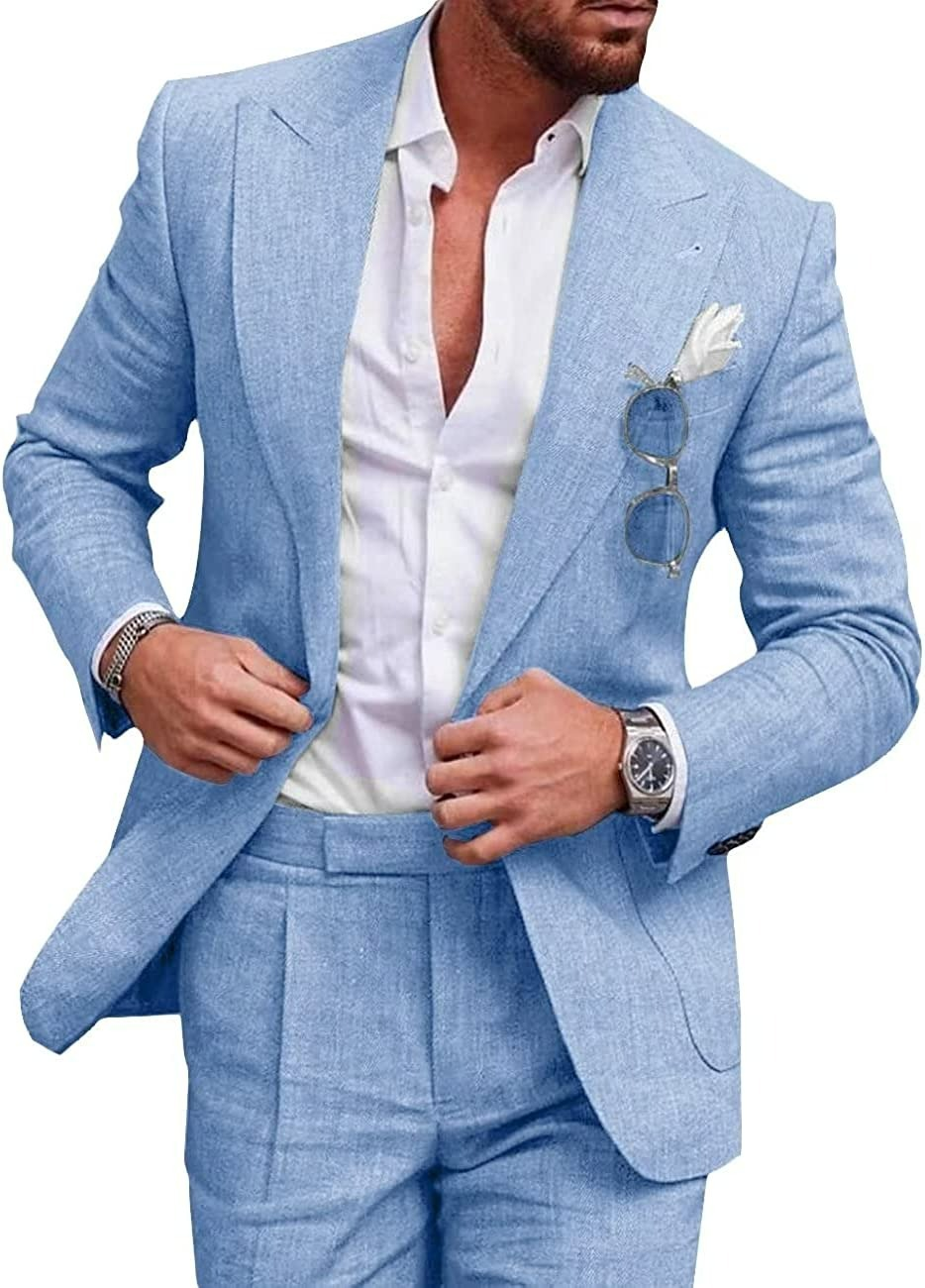 Hochwertiger Jasper Herren Anzug. Slim Fit grauer Zweiteiler, eleganter Anzug für Büro und festliche Events.