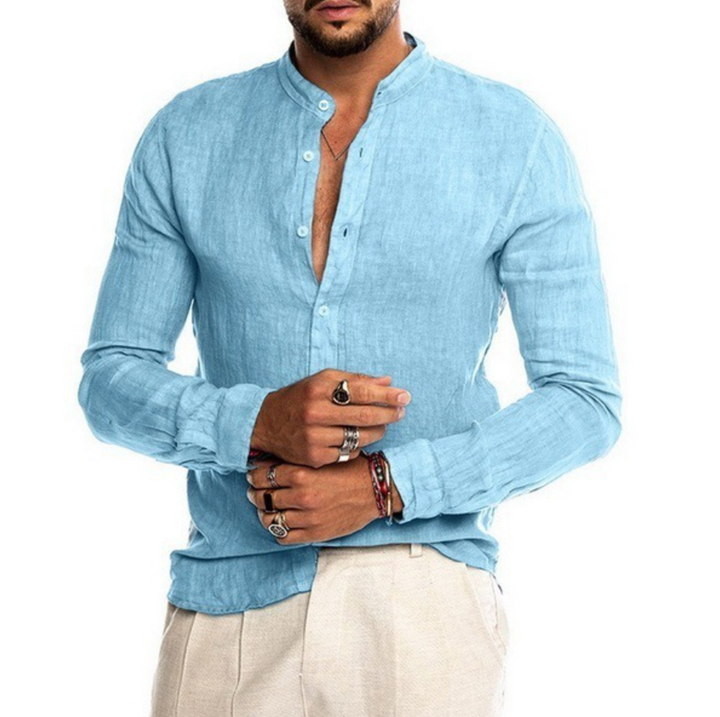 Stilvolles Herren Freizeithemd für Frühling & Sommer. Vielseitig, leicht & atmungsaktiv für elegante Herrenmode.