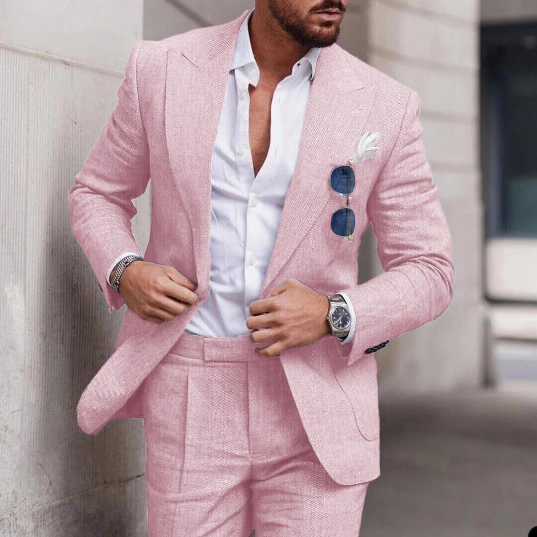 Modischer Herren-Zweiteiler Caden, perfekt für Hochzeitsgäste und elegante Business-Casual-Looks.