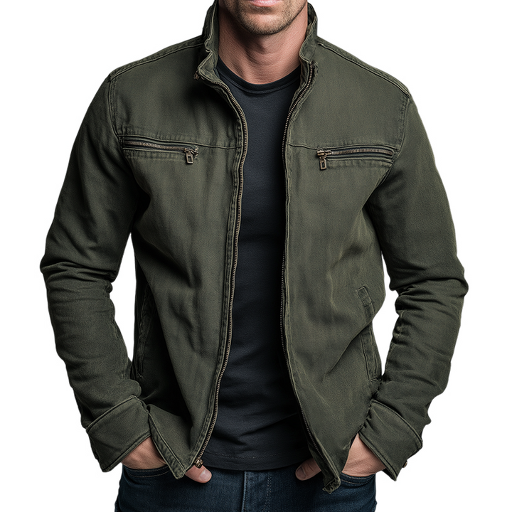 Bequeme Jonas Herren Übergangsjacke für Herbst, perfekt für Outdoor-Aktivitäten, winddicht und atmungsaktiv.