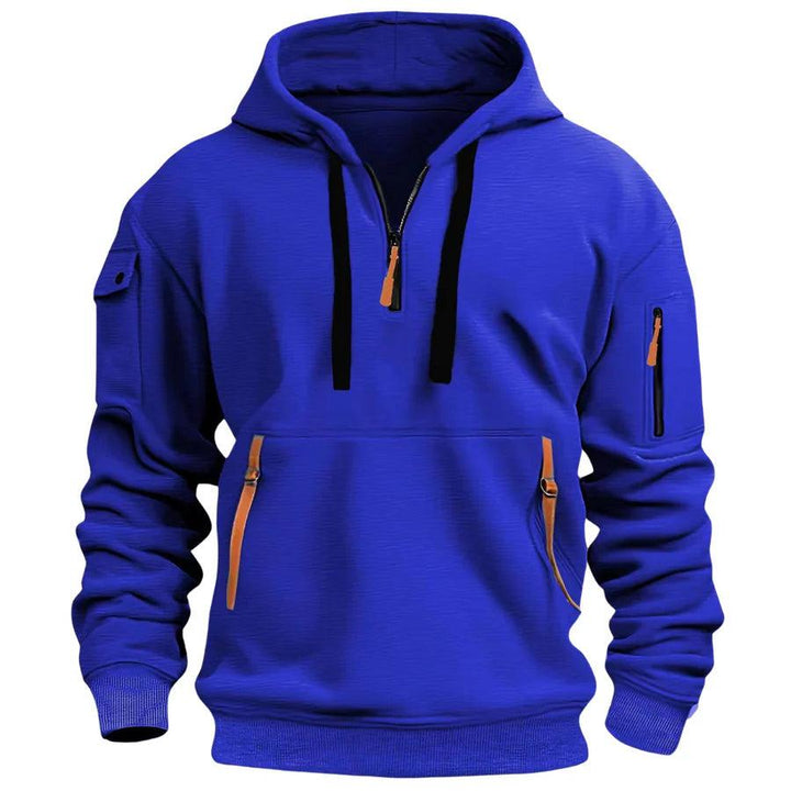 Herren Kapuzenpullover, Regular Fit, komfortabler Freizeit Hoodie mit Reißverschlusstaschen, sportlich.