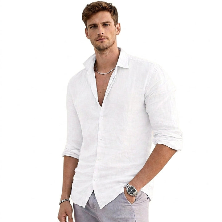 Klassisches Herrenhemd Regular Fit, Uni-Farben. Komfortables Langarmhemd für Freizeit und elegante Business Casual Looks.