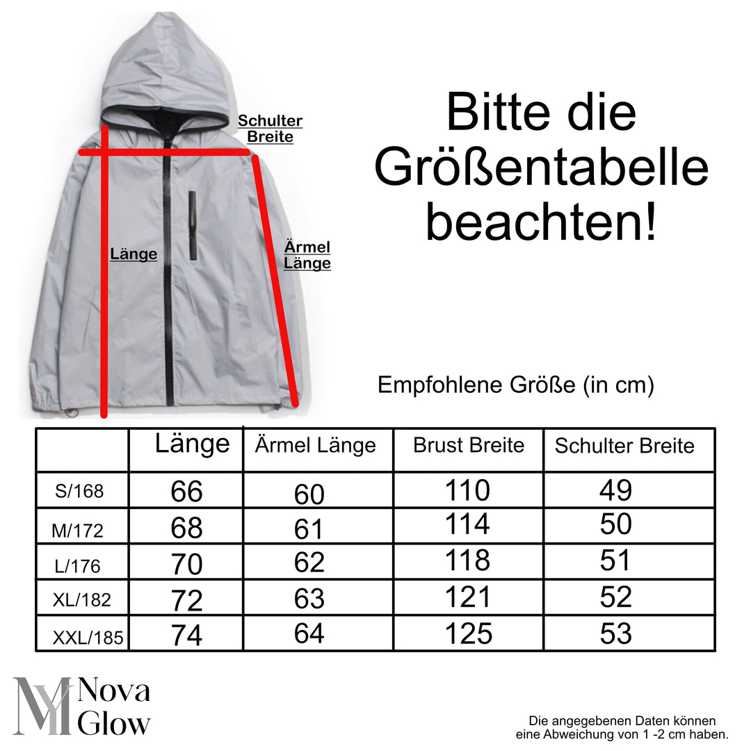 Herren reflektierende Jacke für Herbst & Nacht: Optimale Sichtbarkeit & Sicherheit beim Outdoor-Sport.