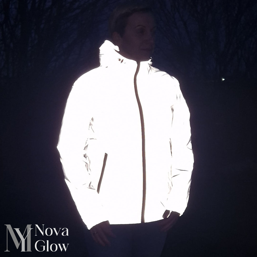 Herren Reflektionsjacke für Sport & Outdoor, sichtbar bei Nacht & schlechtem Wetter, hohe Sicherheit.
