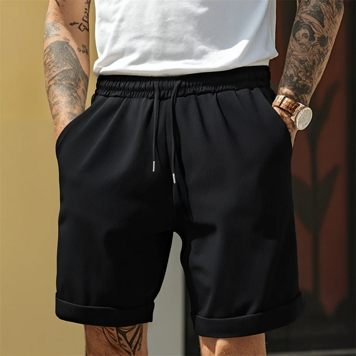 Vielseitige Herren Bermuda Shorts mit Kordelzug, ideal für Freizeit & lässige Outfits.