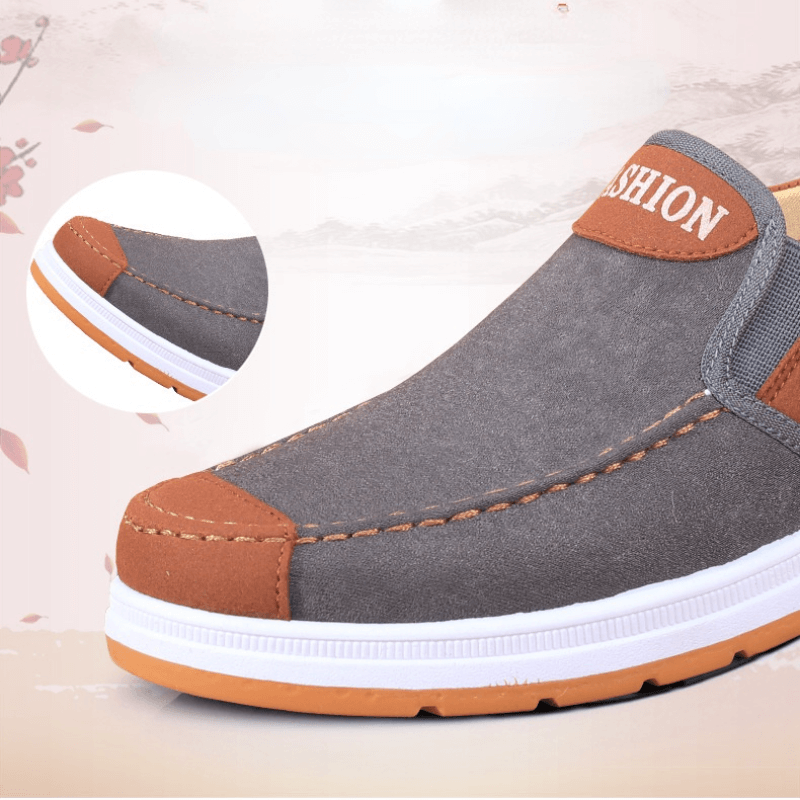 Leichte Matteo Herren Slip-On Schuhe mit flexibler Sohle für optimalen Gehkomfort. Die perfekten Sommerschuhe.