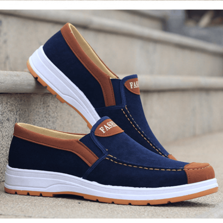 Matteo Herren Slip-On Schuhe, perfekt für entspannte Tage und als bequeme Alltagsbegleiter. Hoher Komfort.