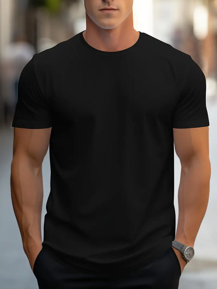 Komfortables Herren Baumwoll T-Shirt, das "Nico", für unkomplizierten Stil im Alltag.