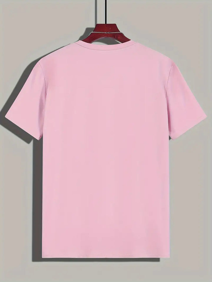 Rückenansicht: Vielseitiges Herren T-Shirt, schlichtes Design für unkomplizierte Outfits.