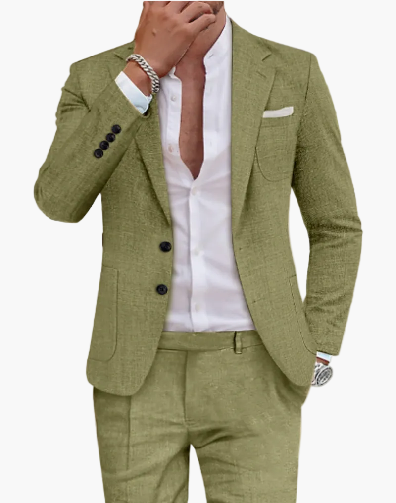 Herren Business Anzug Slim Fit, eleganter Zweiteiler, modern und stilvoll für Büro und Feierlichkeiten.