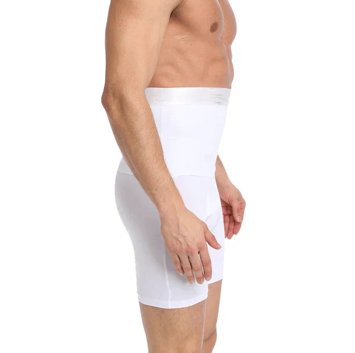 Unsichtbare Sportunterwäsche Herren, Kompressions-Shorts mit Bauchkontrolle für Alltag & Training.