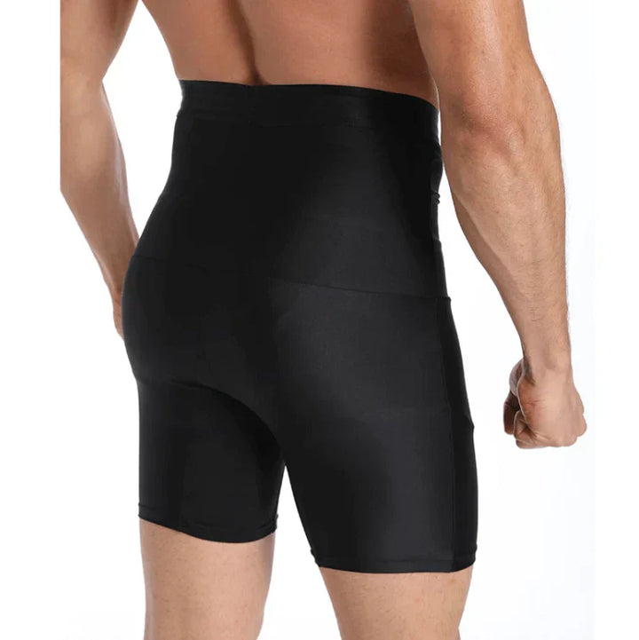 Slim Look Herren Kompressions-Shorts für eine schlankere, glatte Silhouette und Taillenformung.
