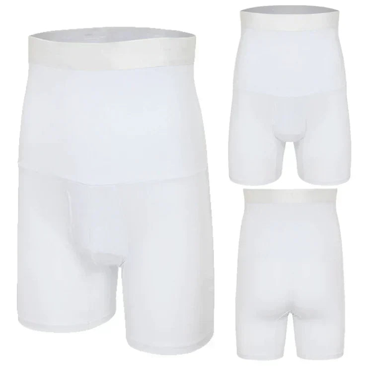 Rückansicht der Herren Athletic Shorts, nahtloses Design, perfekter Sitz & unsichtbare Formgebung.