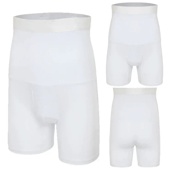 Rückansicht der Herren Athletic Shorts, nahtloses Design, perfekter Sitz & unsichtbare Formgebung.