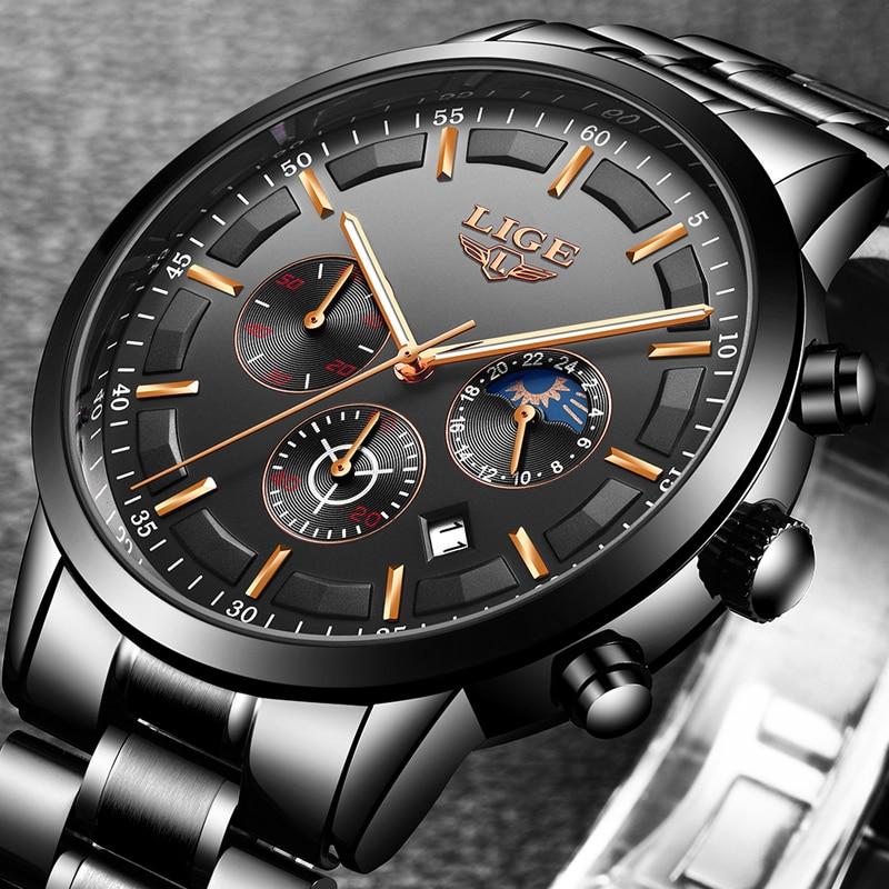 Stylische Herrenuhr am Handgelenk, sportlich-elegant, robust und perfekt für den modernen Mann im Alltag.