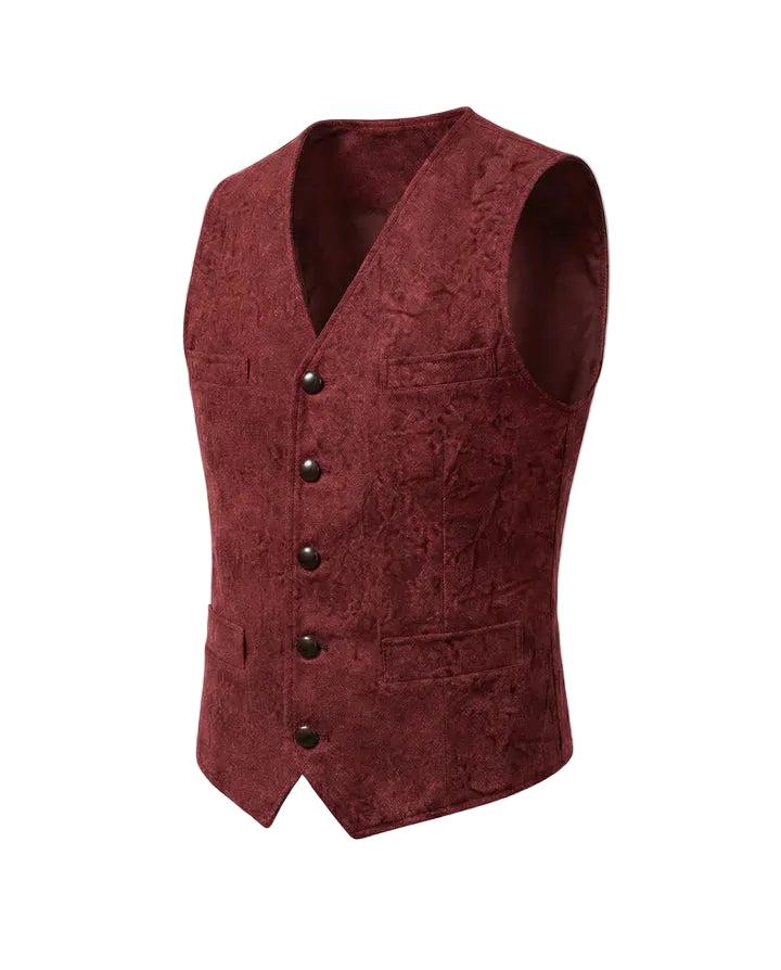 Herren V-Ausschnitt Weste im Regularfit für einen stilvollen Freizeit-Look.