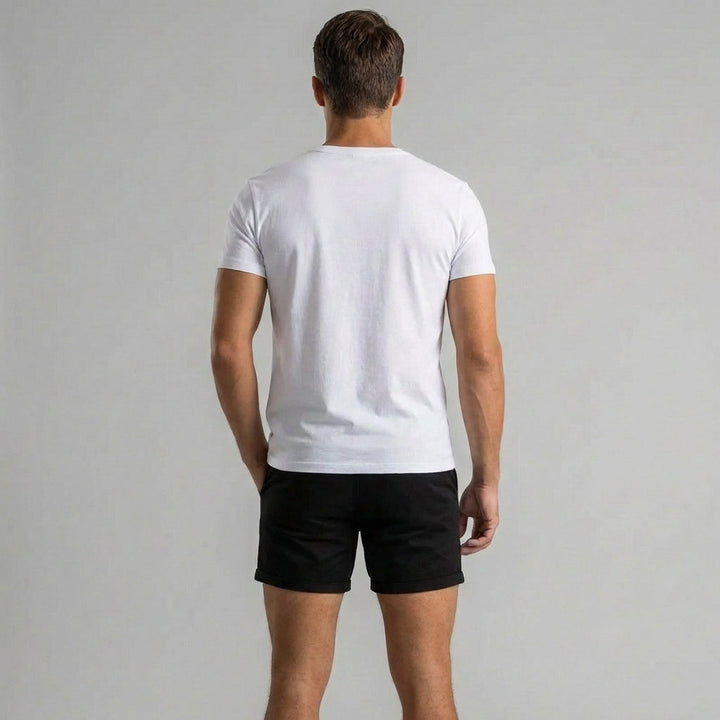 Modische Herren Slim Fit Chino-Shorts. Ideal für Freizeit, Urlaub und warme Sommertage.