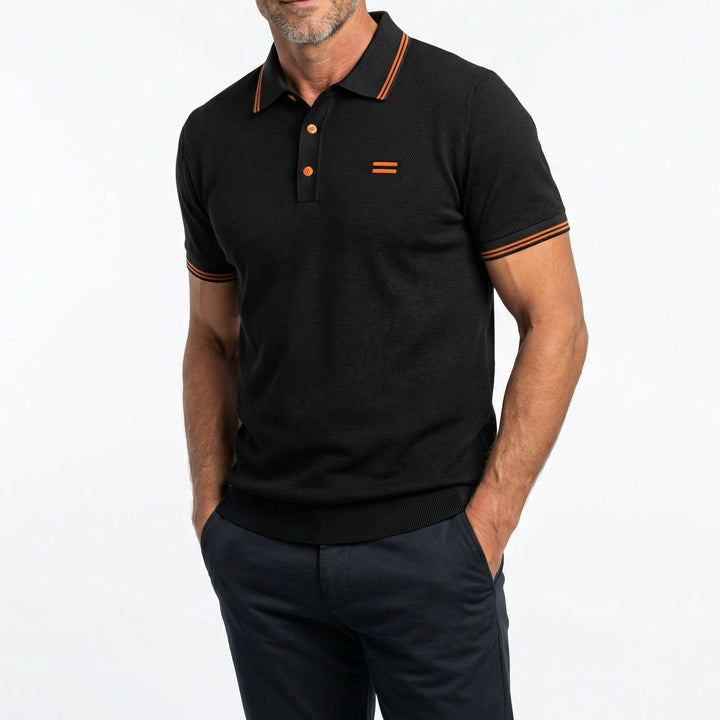Herren Kurzarm Polohemd in klassischem Design, ideal für lässige Freizeit-Looks und hohen Tragekomfort im Alltag.