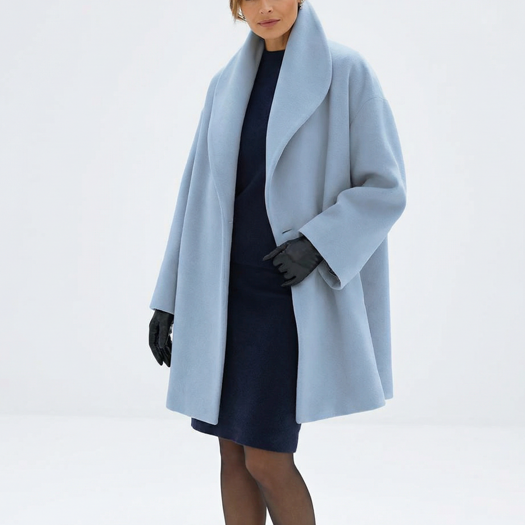 Elegante Damen Freizeitjacke mit Schalkragen, winddicht, perfekt für kühle Tage und Übergangszeiten.