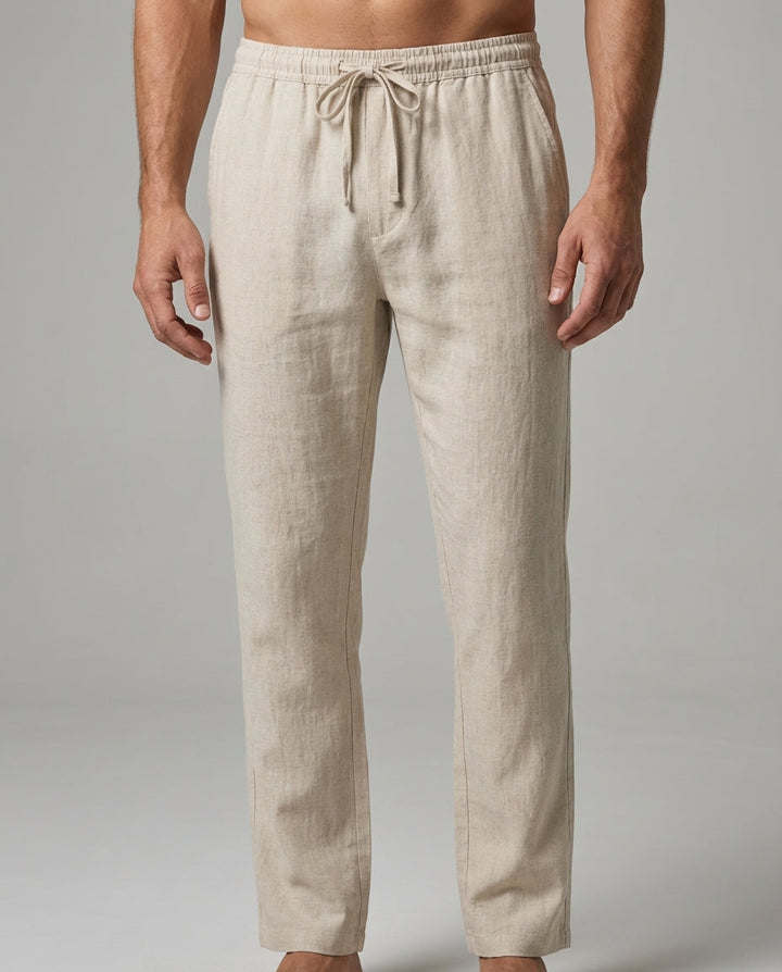 Herren Sommerhose mit Elastikbund, bequem & atmungsaktiv für Freizeit & Alltag.