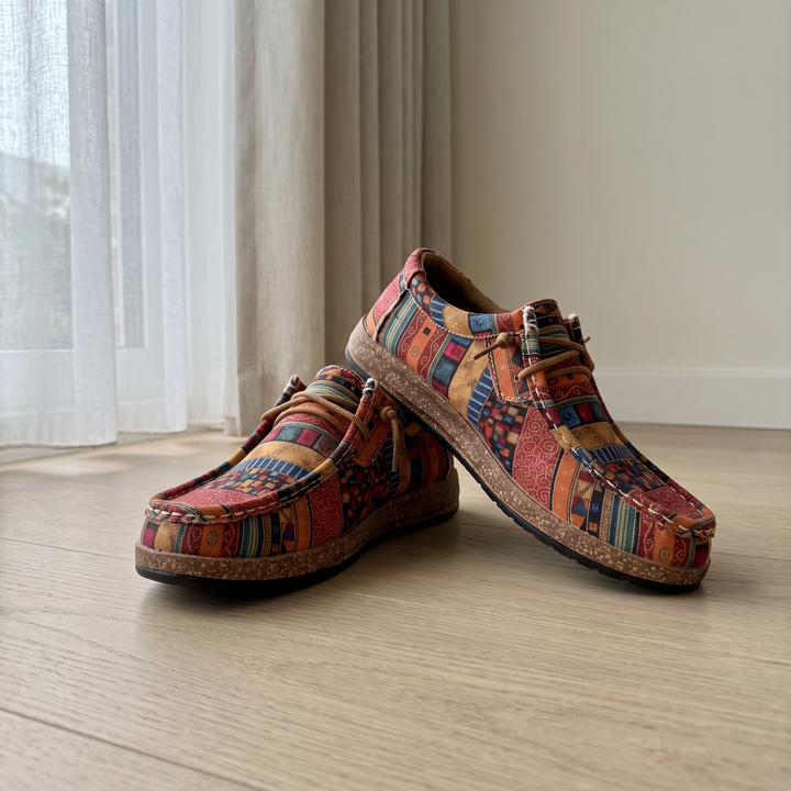 Stilvolle Damen Orthopädische Komfort-Sneaker. Bequem, atmungsaktiv & stützend für den ganzen Tag.